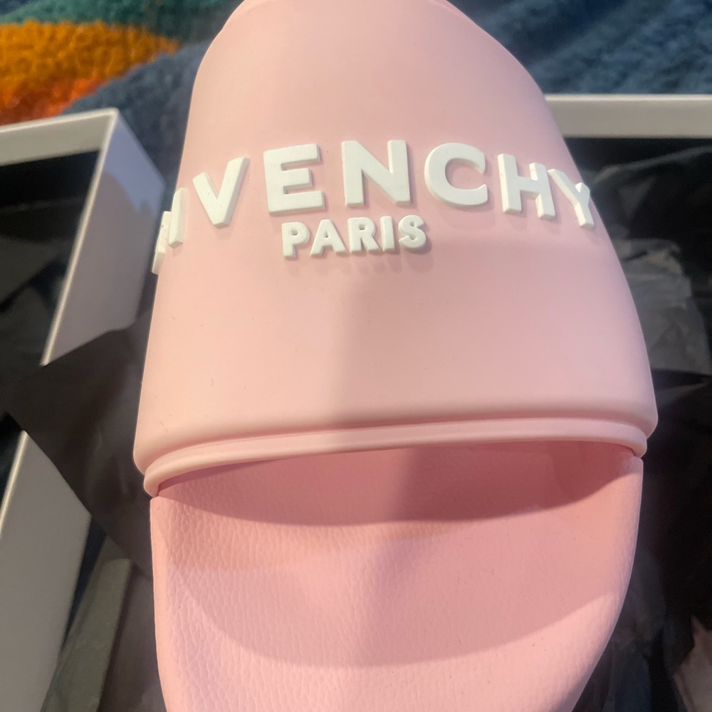 Givenchy Logo Platform Slides New - image 3